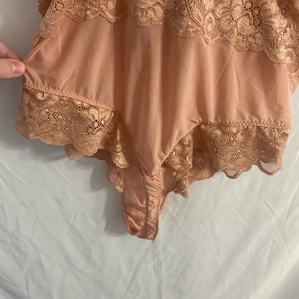 NWT Free People We Are Hah Women’s Copper Rose Smarty Pants Bodysuit Size Large - Picture 10 of 16
